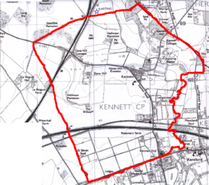 Kennett Present Day ( showing the parish Boundary)